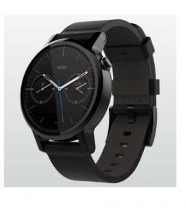 Reviews of Motorola Moto 360 42mm 2nd gen Men Black Case Black Chamfer Bezel Black Leather Band SmartWatch Online Shopping in Pakistan Customer Review Farosh.pk